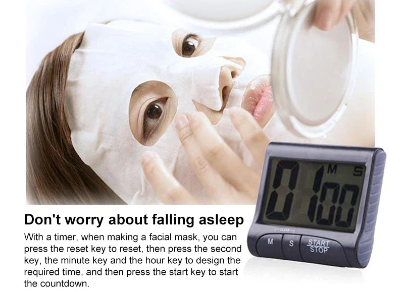 High Quality Kitchen Display LCD Multi Countdown Timer Function Kitchen Countdown Timer