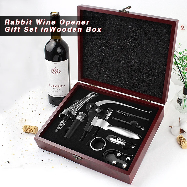 Simple And Easy To Use 8pcs Accessories Gift Set In Wood Box And 8pcs