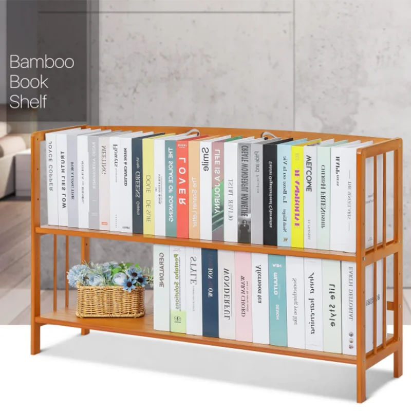 Traditional Design Removable Adjustable Bamboo Display Shelf Diy Wood