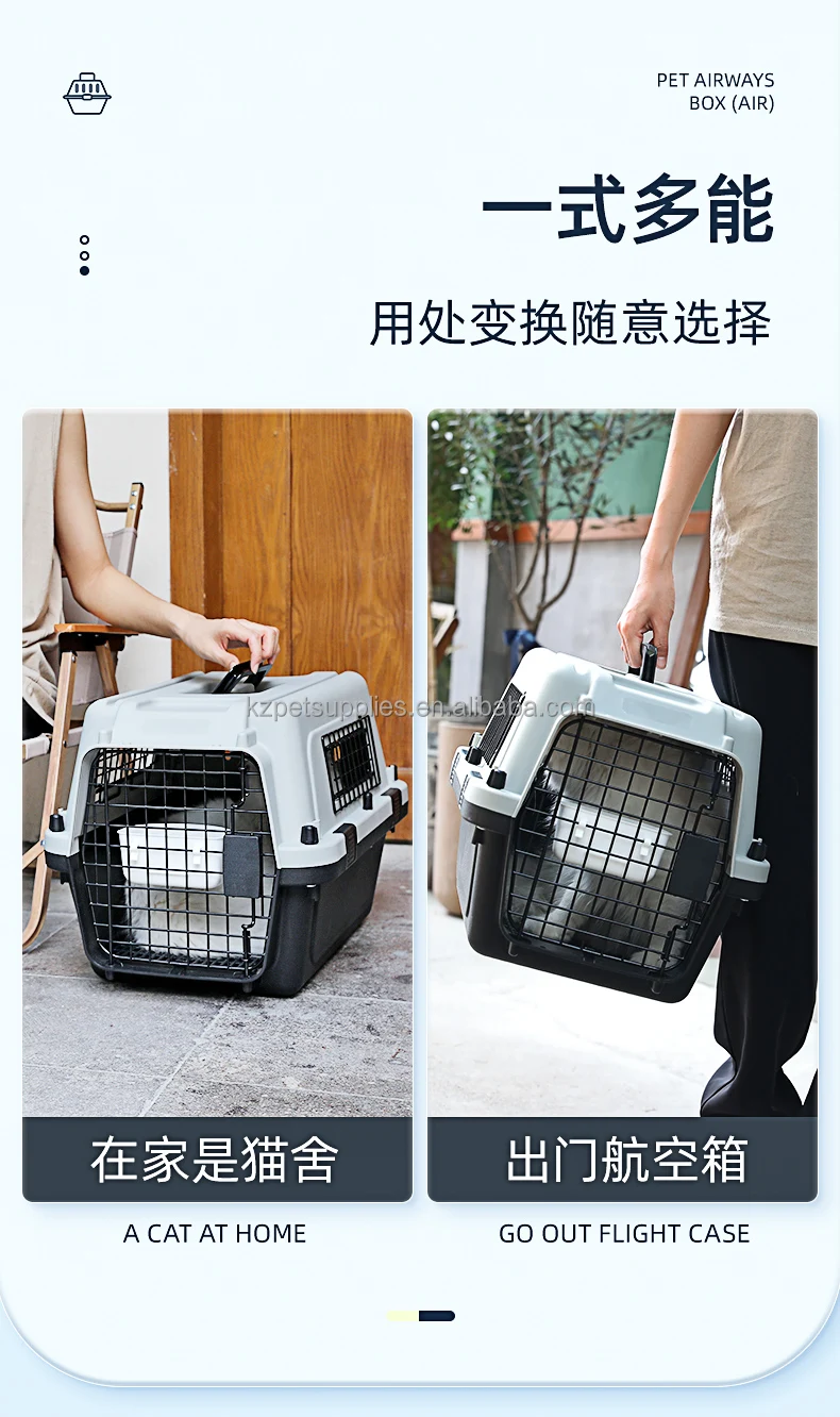 Extra Large Dog Carrier With Wheels For Pet Travel Easy To Move Dog