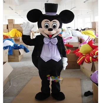 Hot sales CE plush Human mascot Mickey and Minnie Mascot Costume for Adult