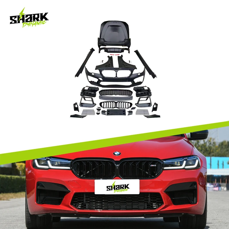 For Bmw 2010 To 2016 F10 Upgrade To G30 M5 Style Front Bumper Rear