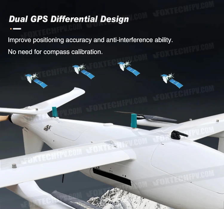 Foxtech Ayk350 Pro 10kg Payload Heavy Lift Surveillance Mapping Survey
