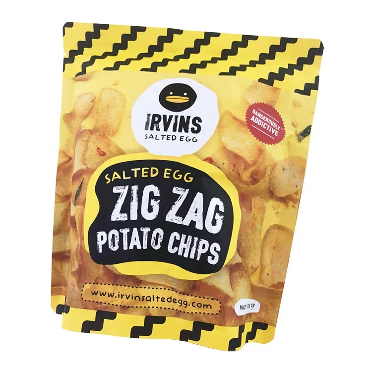 ポテチ出品 ポテトチップス包装カスタマイズジップロックスタンドアップ