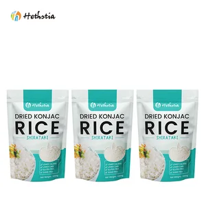 Shirataki Couscous Healthy Zero Fat  Organic  Rough Rice Rich in Fiber Paleo-Friendly Zero Gluten Low-Carb Plain Konjac Rice