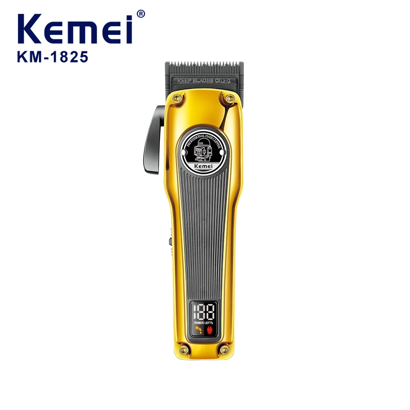 Professional Hair Trimmers Clippers Km-1825 Rechargeable Hair Cutter Hair Trimmer For Barber Shop