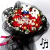 33 bouquets of red crown bear