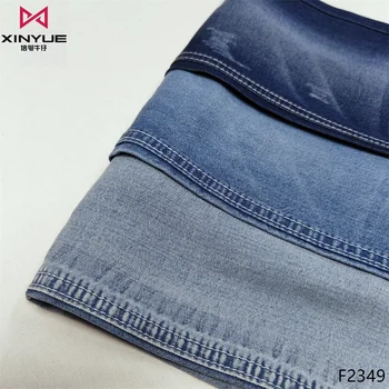 Factory direct sale eco friendly cotton poly bull denim fabric for pants