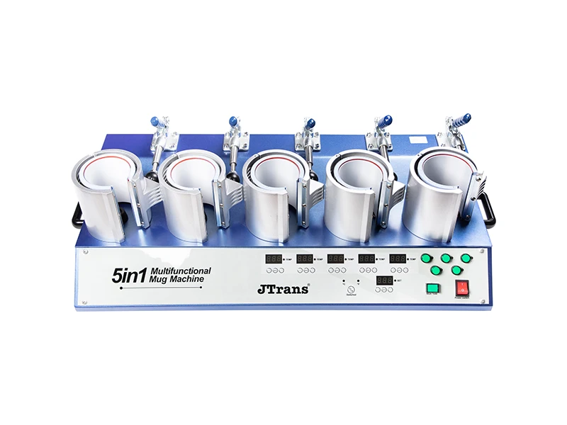 5 in 1 Mug Press Machine 11oz Bulk Printing Fast Efficient Digital Sublimation Heat Transfer for Ceramic Mugs