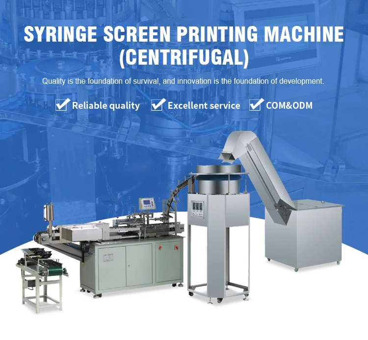 Syringe Barrel Silk Screen Printing Machine With Centrifugal Feeding