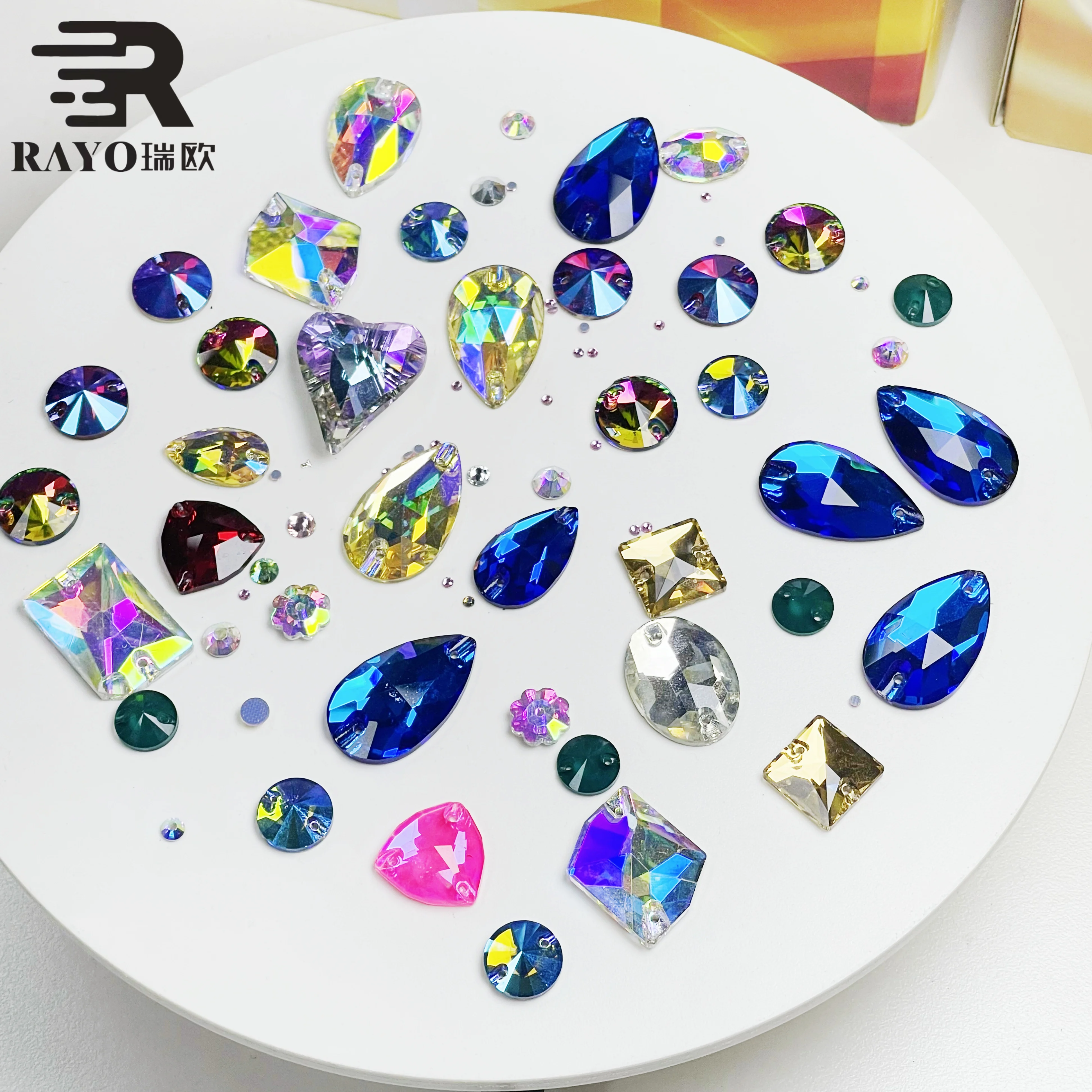 K9 Crystal Craft Sew On Rhinestones Wholesale Variety Shapes Colors Ab