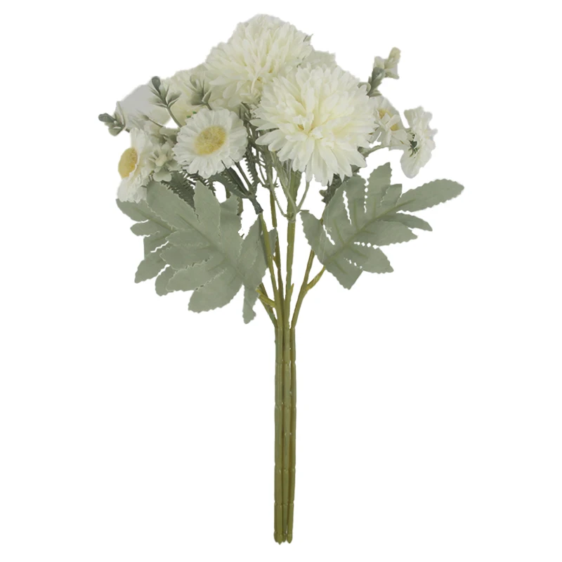 Mini Flower Bush Artificial Hydrangeas Flower For Wedding Wholesale