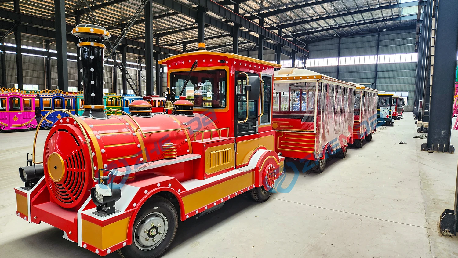 Custom-shaped Sightseeing Car - Energy-Saving Train for Sale