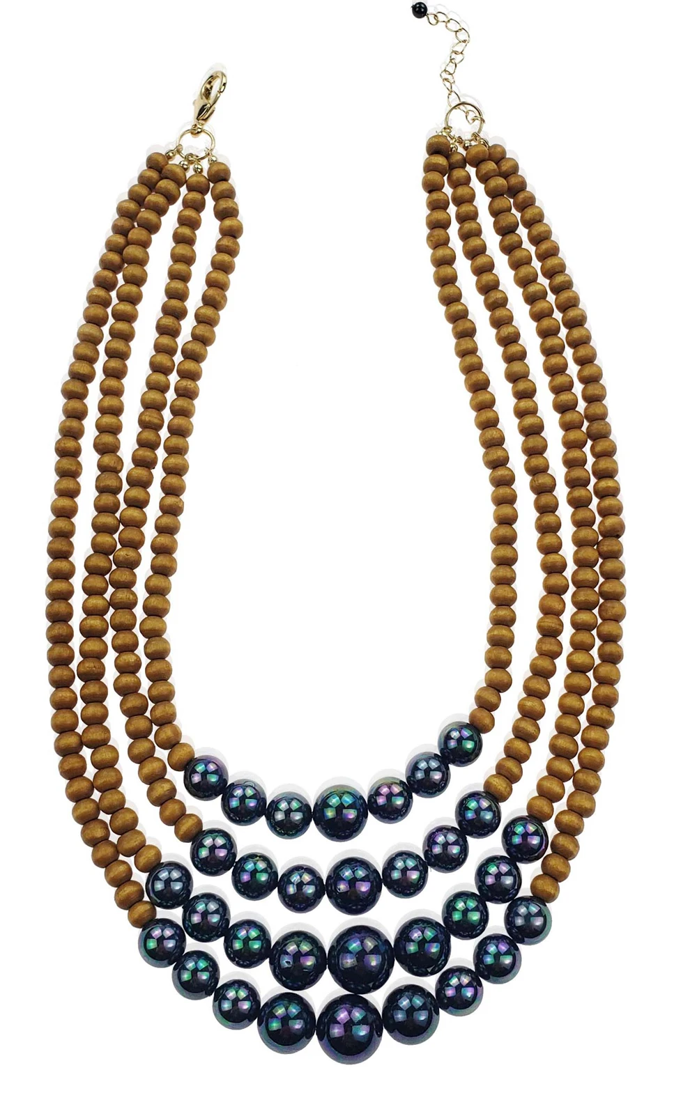 
 Ручной работы из бисера и жемчужным ожерельем и регулируемый браслет в гавайском стиле комплект ювелирных изделий оптом для женщин  