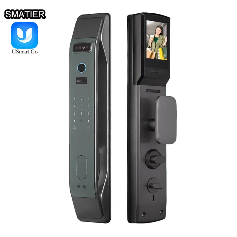 Smartier Camera Door Lock 3D Face Recognition Fingerprint Fully ...