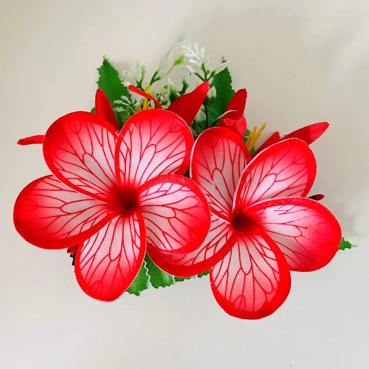Foam Flowers Hair Clip Artificial Tropical Hibiscusisland Frangipani