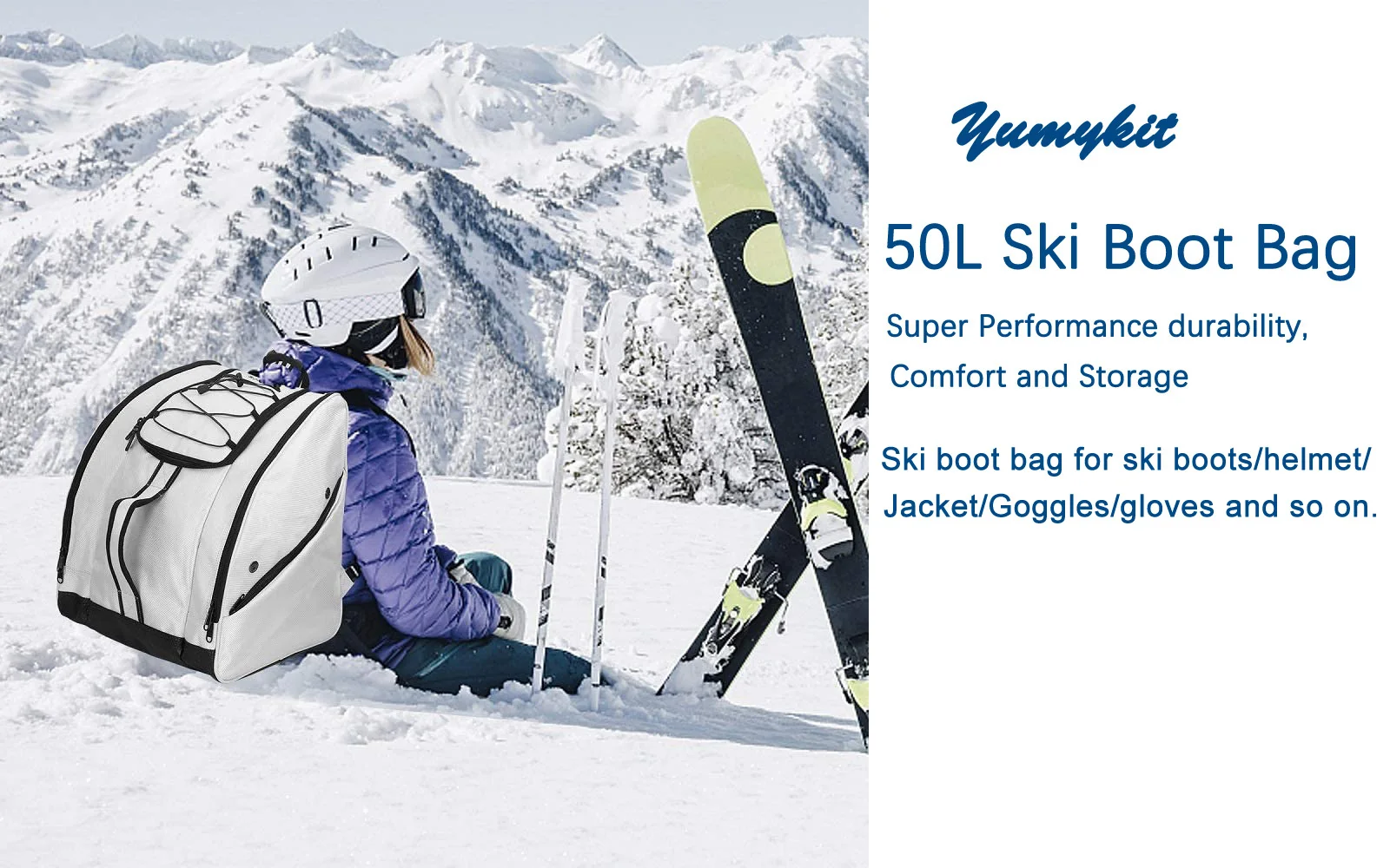 Customize Ski Boot Helmet Bag Backpack With Wheel Buy Customize Ski