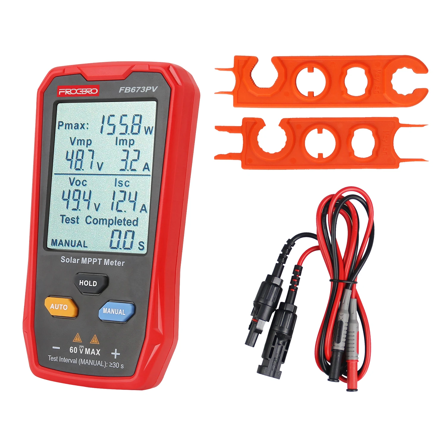 FB673PV LCD Display Smart MPPT Solar Panel Tester Meter Energy Systems Solar Panels VOC test Pv Tester Meter
