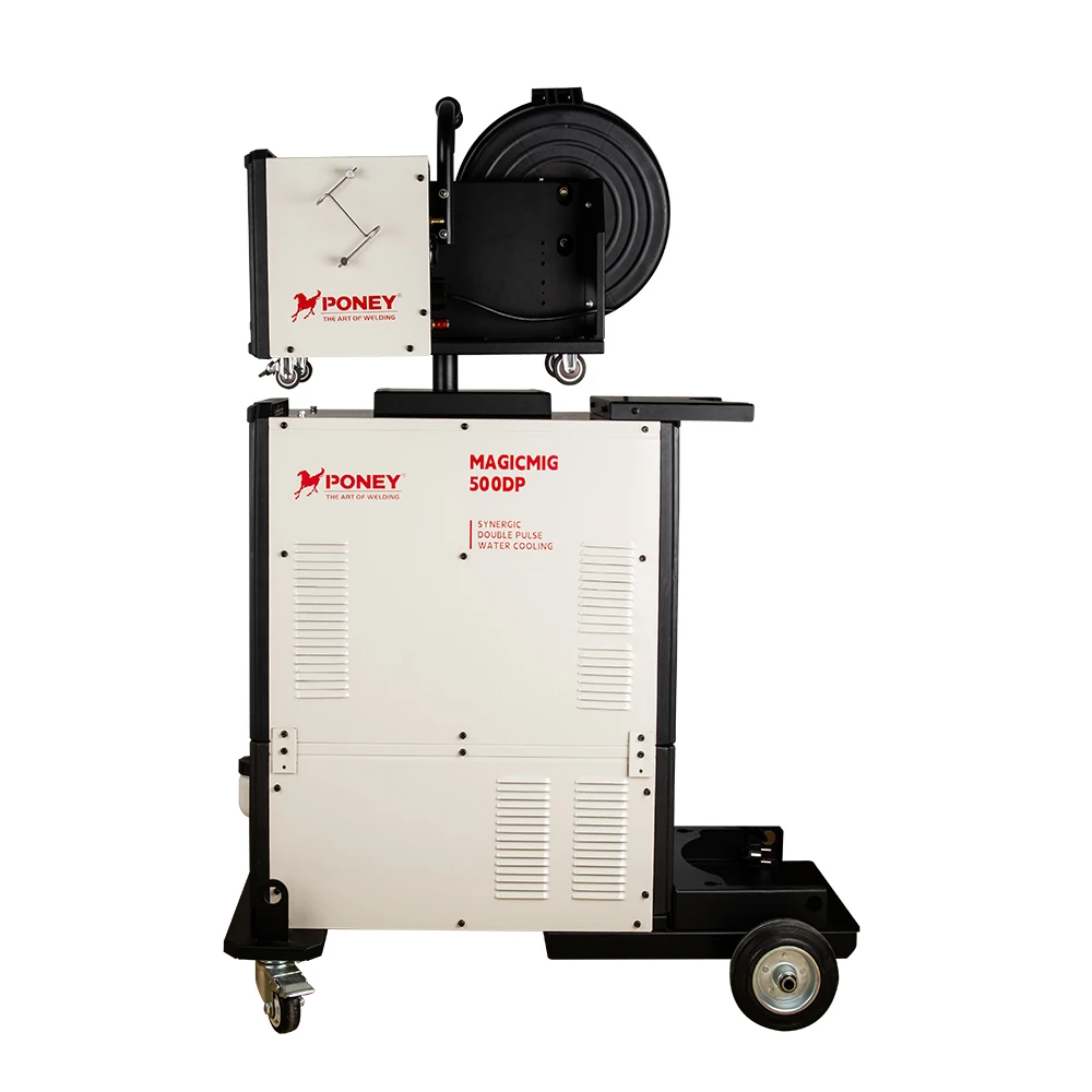 Poney Brand MIG 350DP Aluminium Welding Machine Mig Welding Machine 500 Amp Double Pulse 3PH 380V MIG IGBT