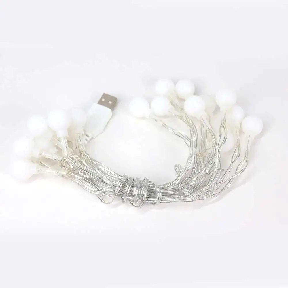 Small Round Ball Led String Lights,Outdoor Waterproof Battery Creative