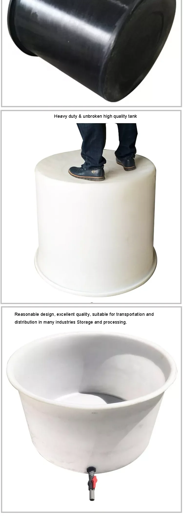 Wholesale Price Commercial Large Plastic Fish Breeding Tanks For