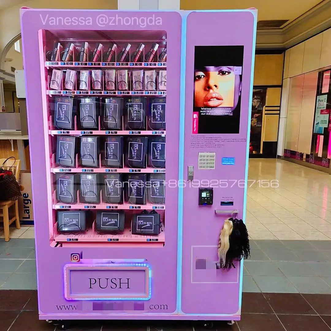 Custom Design Pink Lash Hair Beauty Vending Machine