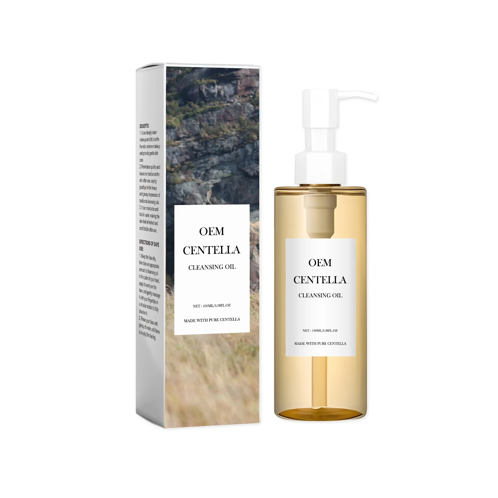 OEM Private Label Centella Cleansing Oil Gentle Make up Remover Oil Deep  Cleanser for Face Skin