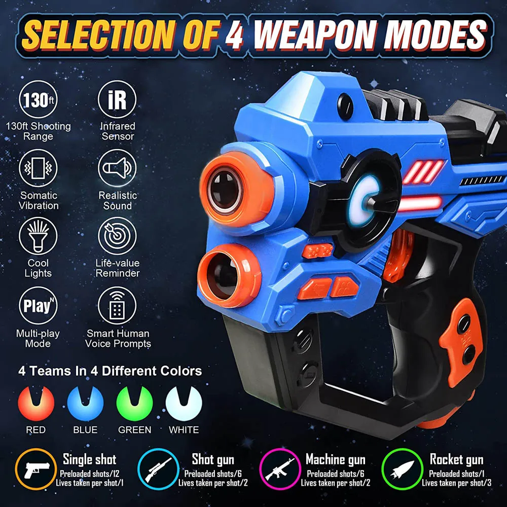 Novelty Ar Toy Gun Induction Infrared Laser Gun Augmented Reality Projection With Projector And
