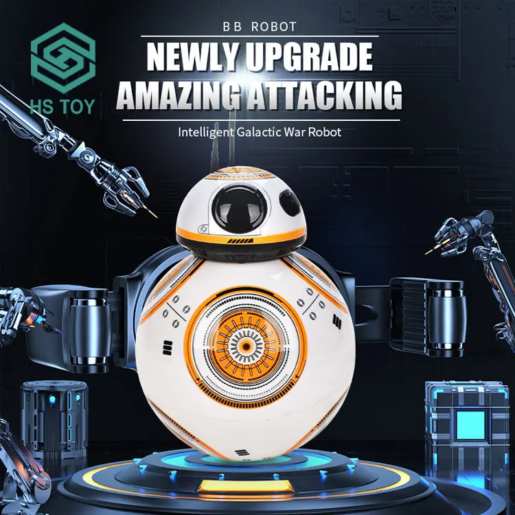 HS 2.4GHz Rolling Walk Remote Control Electric BB Ball Toy Smart Spherical Robots Cozmo Model With Battery Include