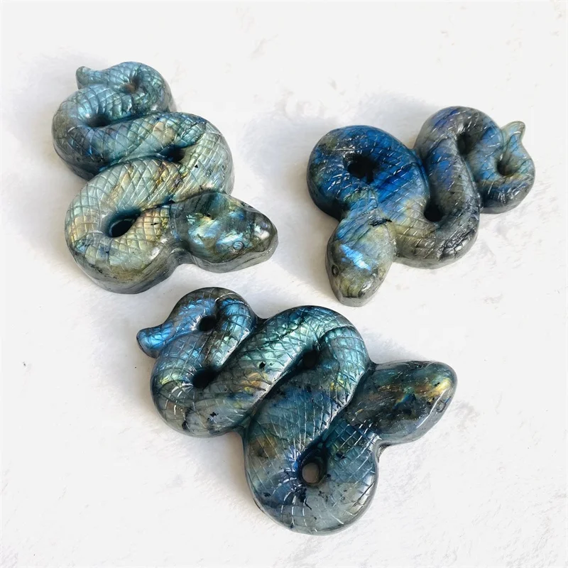 Wholesale Natural Blue Crystal Carving Animal Energy Gemstone