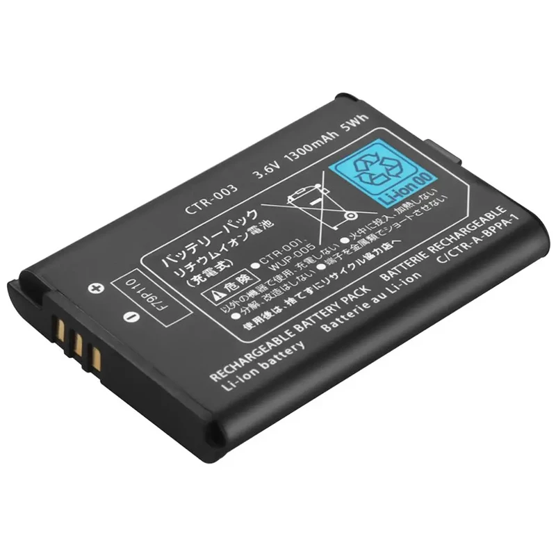 Li-ion 3.7V 1300mAh Rechargeable CTR-003 C/CTR-A-AB 3DS CTR-001 Lithium Ion Battery for Switch Pro Controller Game Console
