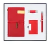 Notebook+name card holder+pen+usb-Red