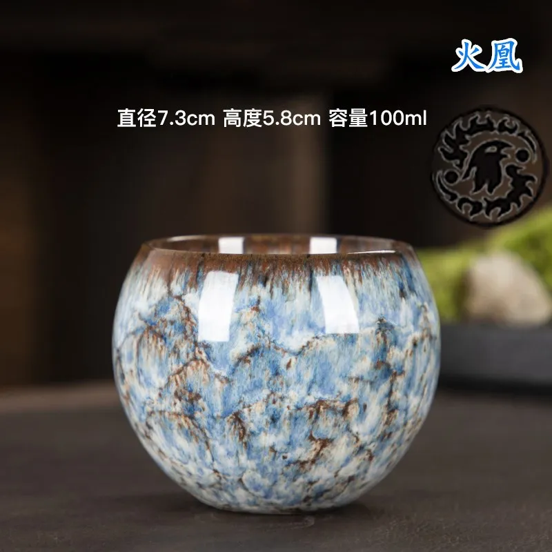 Wholesale Japanese Style Pottery Coffee Cups Arabic Ceramics Kung Fu Tea Water Espresso Coffee Mug Glazed Ceramic Tea Cup Sets