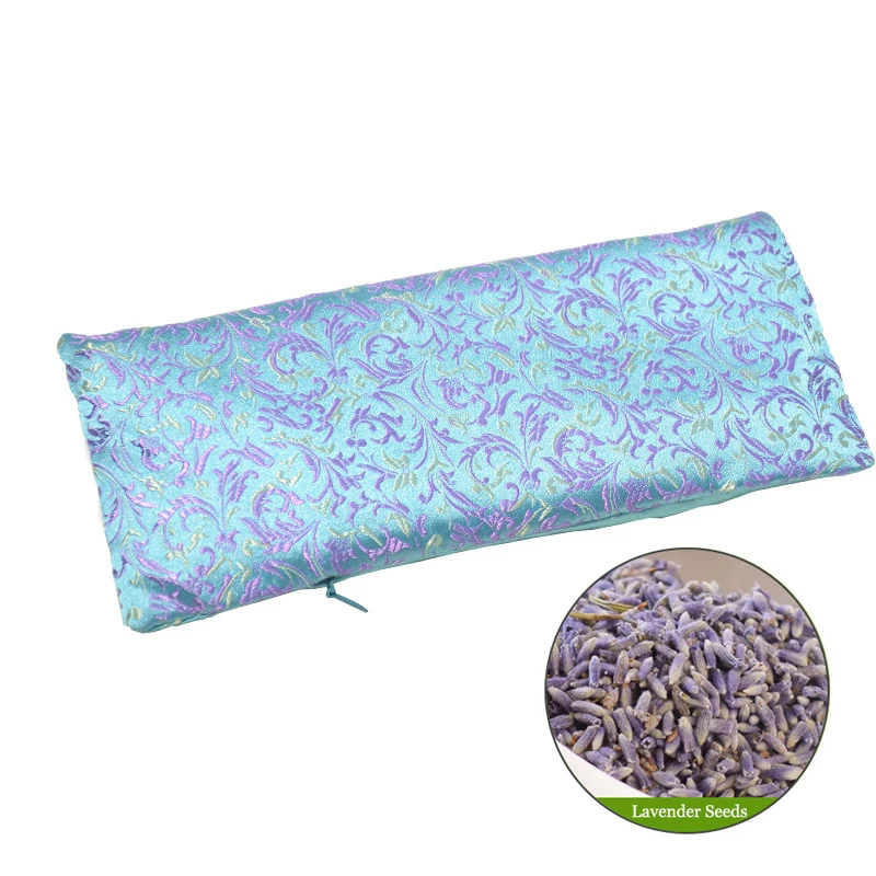 relieve stress yoga Lavender eye pillow silk eye mask for sleep migraine 