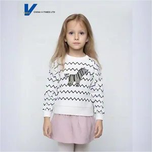 Whimsical Zebra Geometric-Themed White Base Black Wavy Fully Printed Cartoon Print Embellished Eco-Friendly 3D Girls'