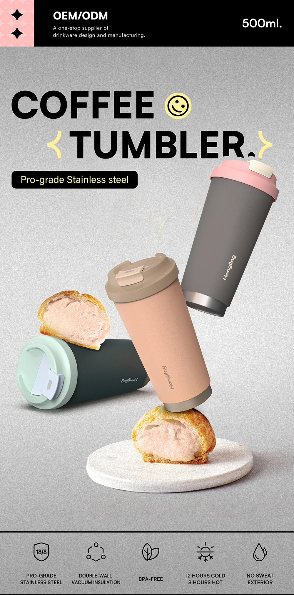 500ml Coffee Mug Details