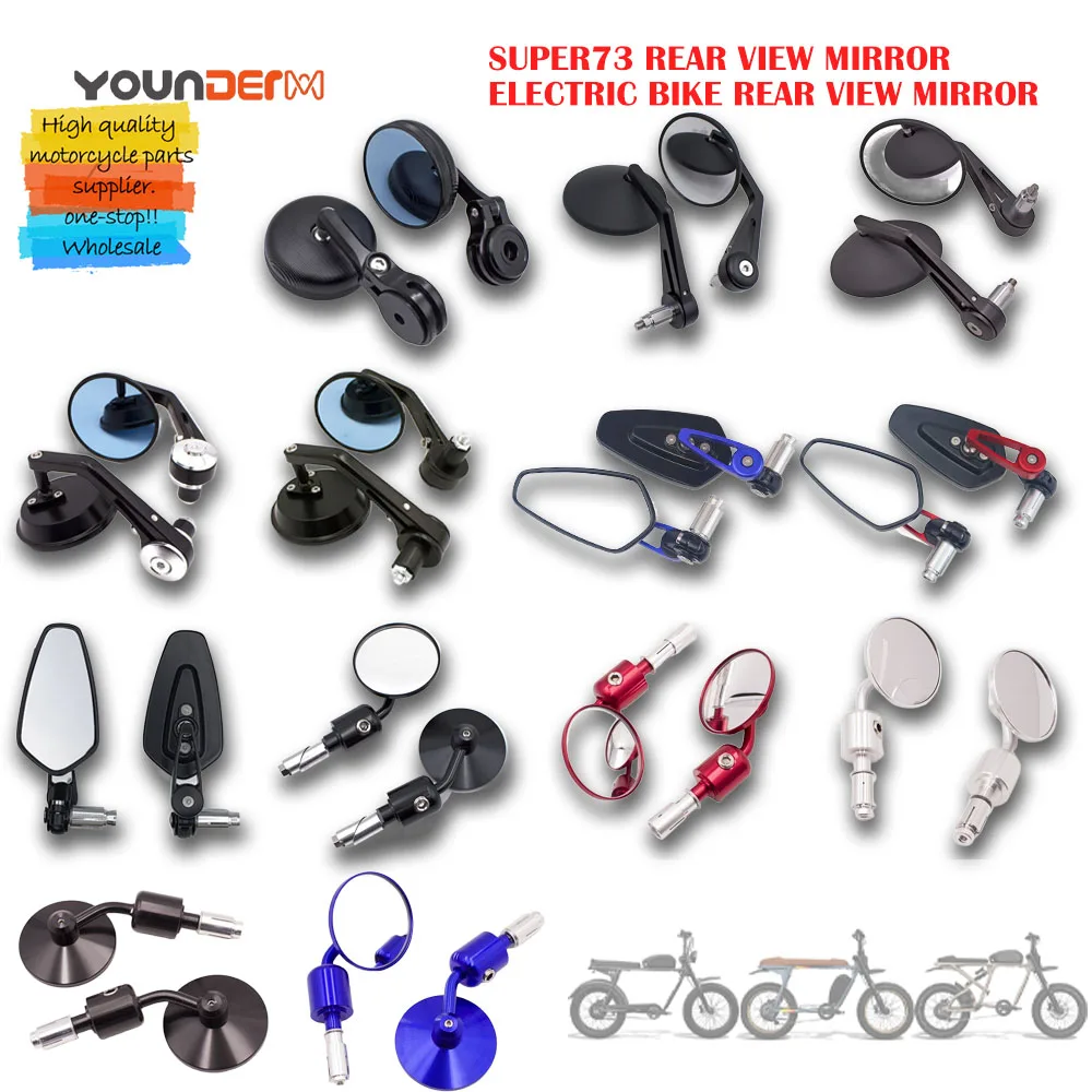 SP73-M Super73 Accessories Super 73 S2 RX ZX Z MIAMI Electric Bike and  Scooter Bar End Side Mirror Supplier