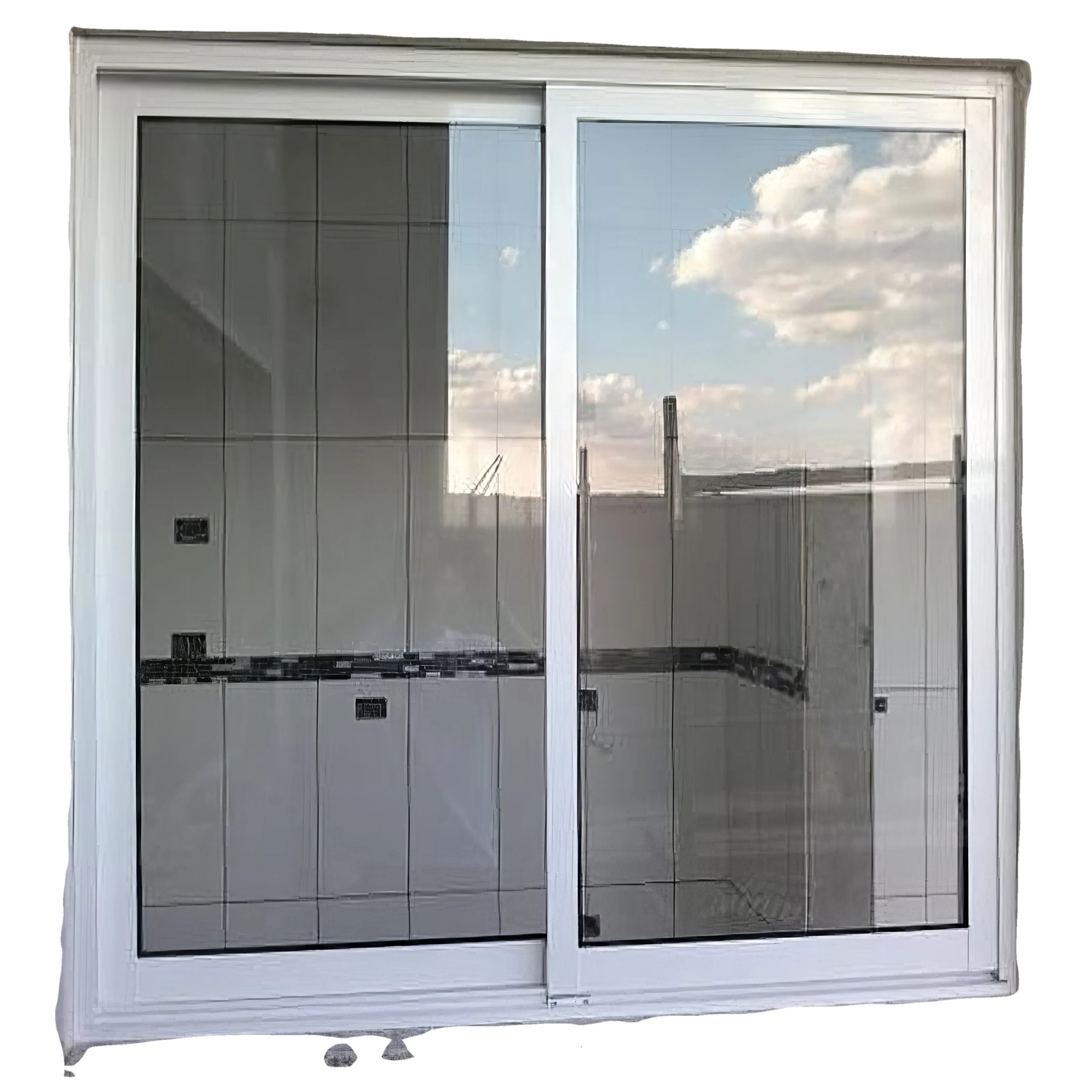 Soundproof Sliding Window with 3-Layer Glass  Noise Reduction 45DB Thermal Break Frame