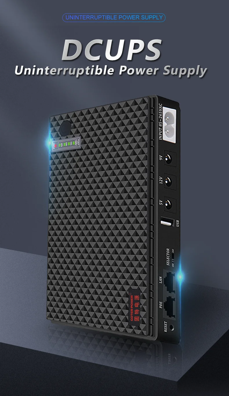 TalentCell Mini UPS Uninterrupted Power Supply 27000mAh 97.2Wh Lithium Ion Backup Battery Pack With DC 12V/9V And 18W USB-A/USB-C PD Output For Router/Modem/LED Light, CCTV Camera, Smartphone And More