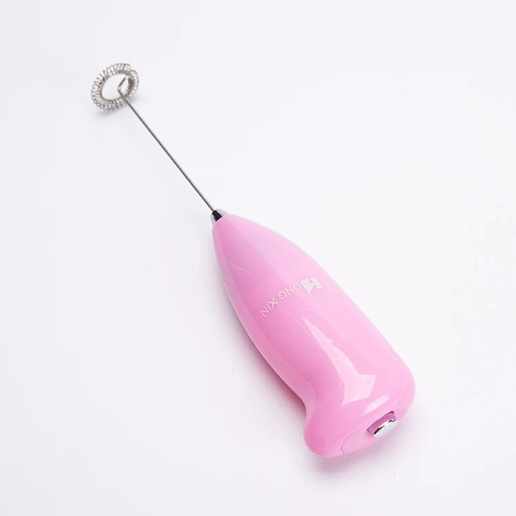 Electric Handheld Single Spring Whisk Milk Frother for Indoors and Outdoors