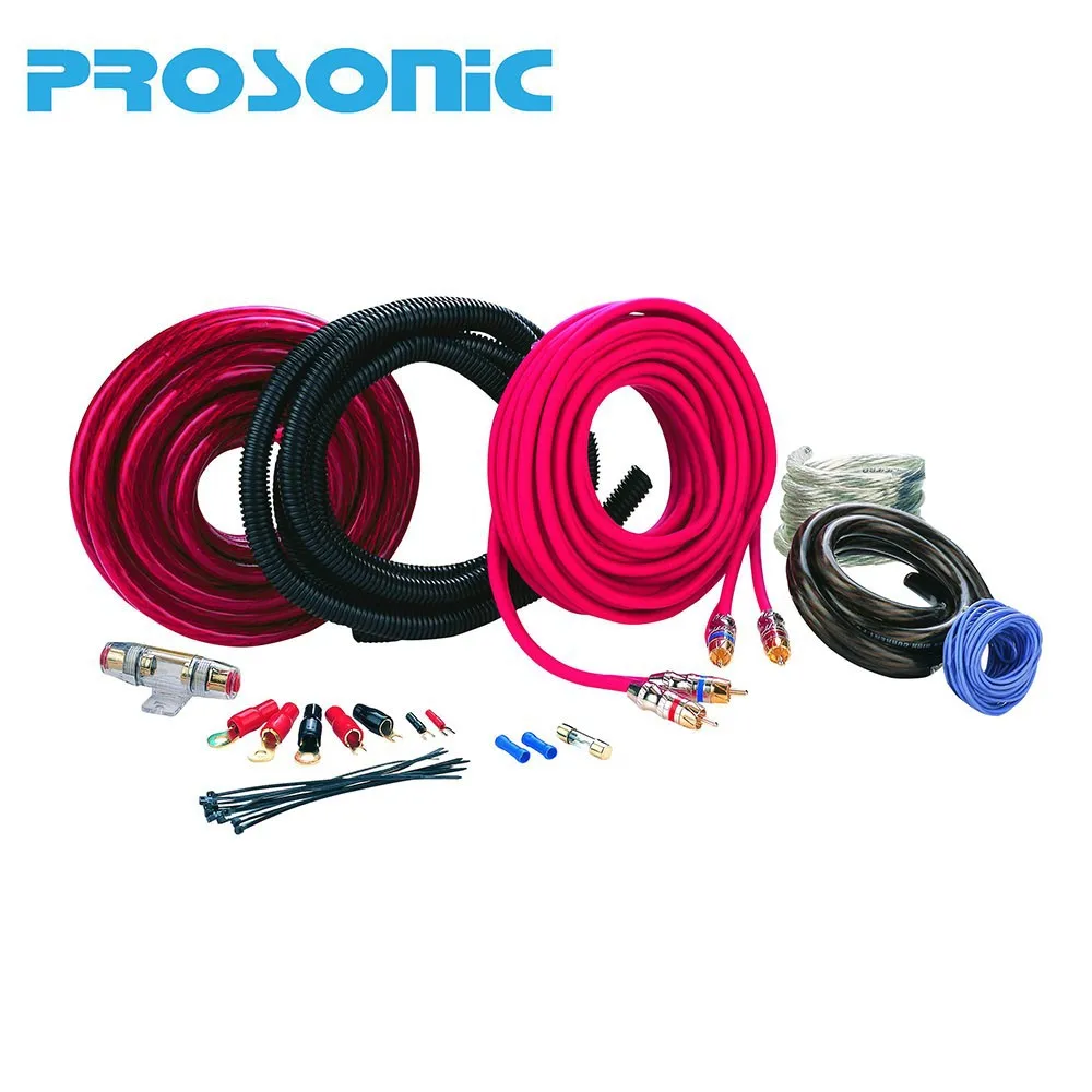 Aumotop Car Audio Wiring Kit 8 Gauge Power Amplifier Installation Wiring  Wire Control Cable for Car Audio Subwoofer Speaker