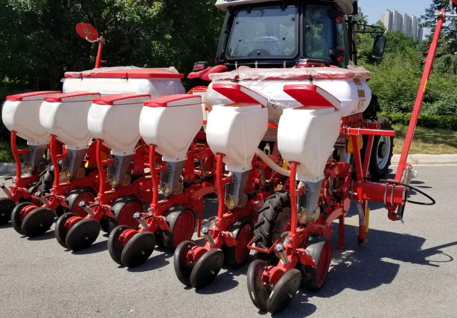 Maize Planter Machine 4 Rows Corn Seed Planter 4 Rows Precision Corn Seeder for Walking Tractor Corn and Soybean Seeder
