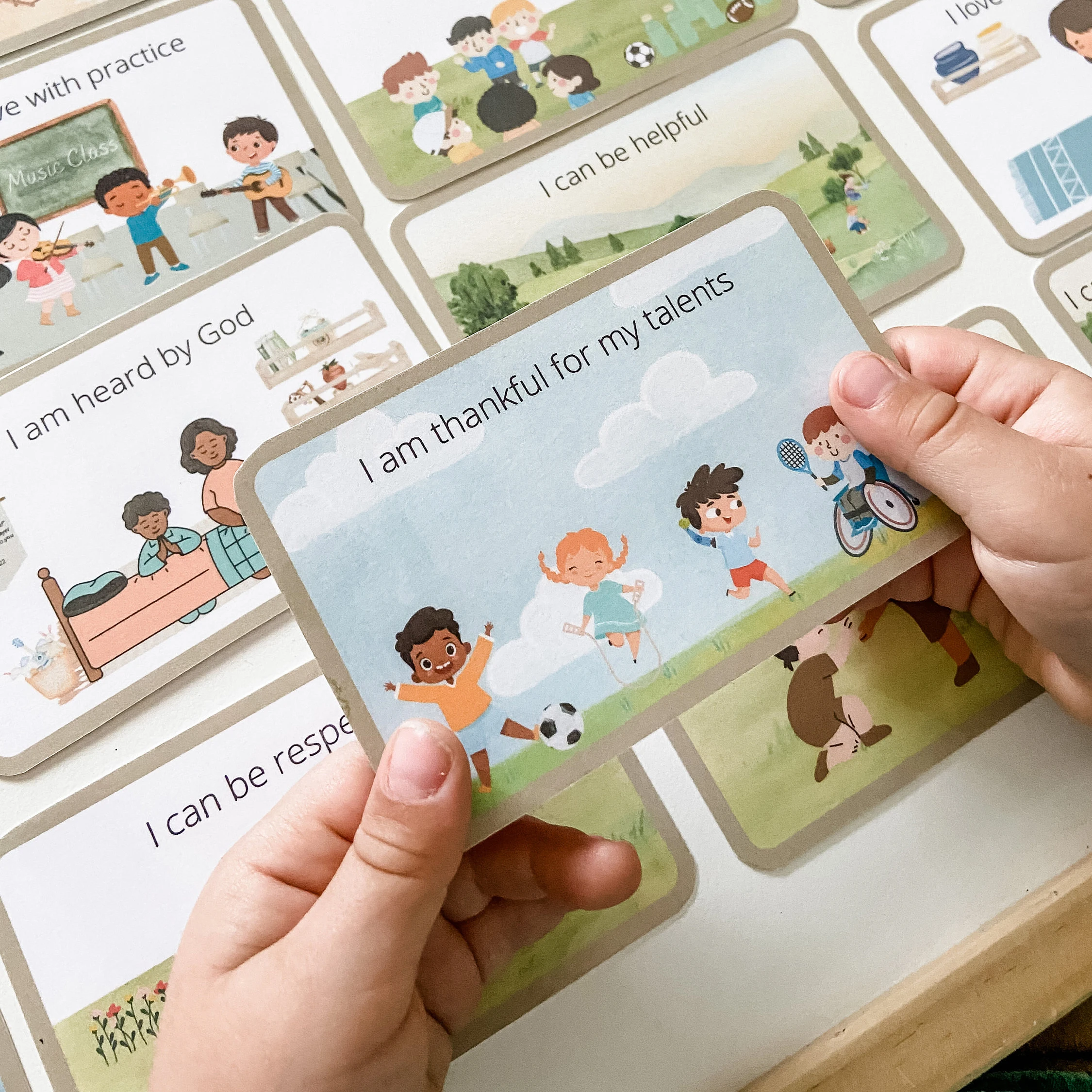 Christian Christian Scripture Affirmation Cards Kids Bible Verse Cards ...