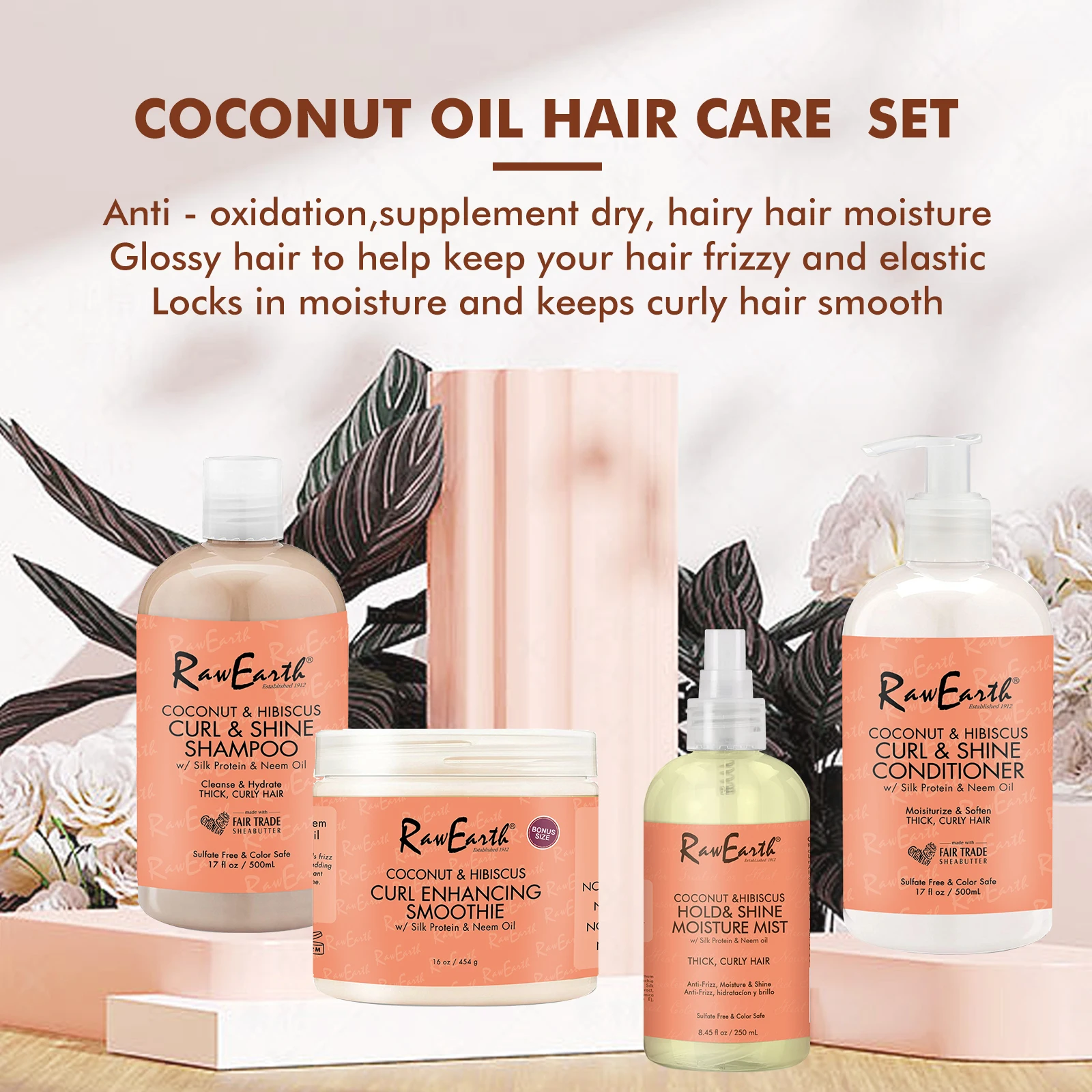 2023 Hot Sale Oem Private Label Moisture Coconut Oil Shampoo And