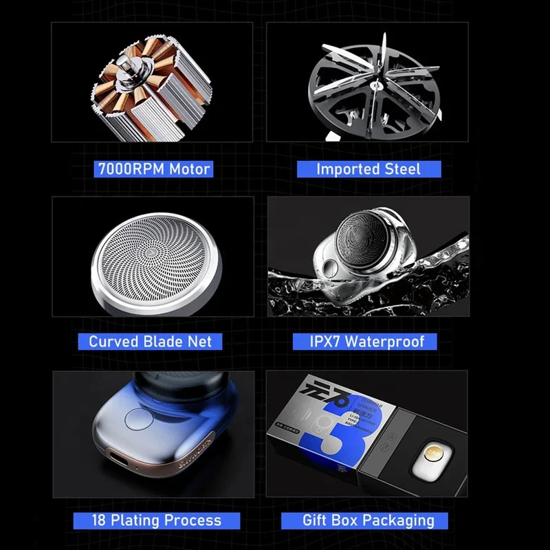 Alibaba.com: Zao Electric Shaver USB rechargeable, IPX7 washable ...