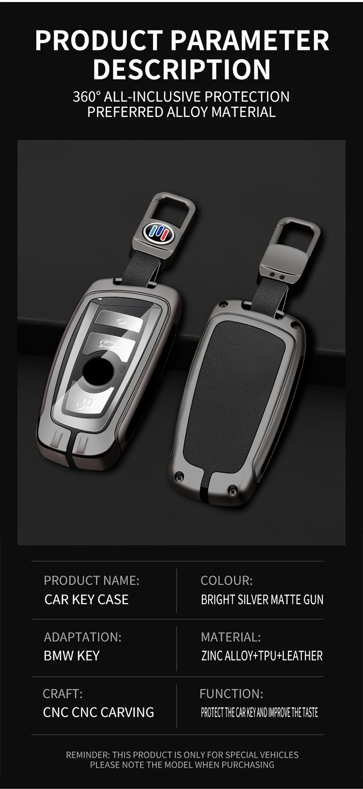 Car Logo New Design Leather Car Key Case For Bmw 1 2 3 4 5 Series F20 ...