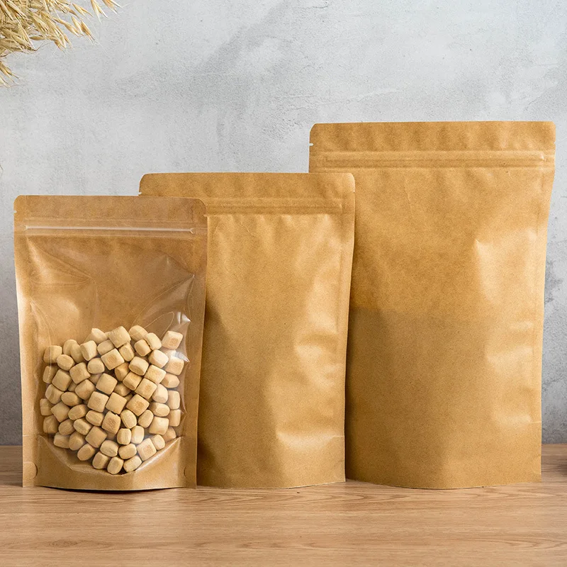 Yurui 1lb Custom Printed Plastic 12 Oz Flat Bottom Kraft Paper Coffee Bags Packaging With Valve And Zipper