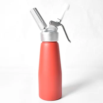 500ml 1pint Aluminum Whipping Cream Whipper Whipped Cream Dispenser with Plastic Nozzles Metal Tips