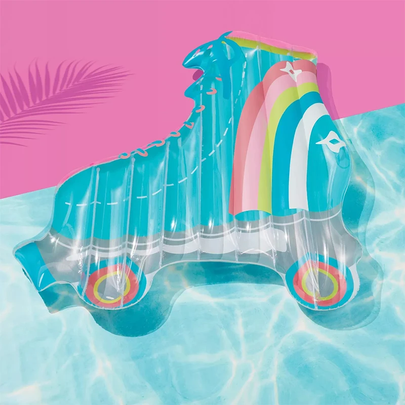 Advertising Inflatable Roller Skate Fun Pool Float Water Float Air Mattress Pool Chaise Floating Raft