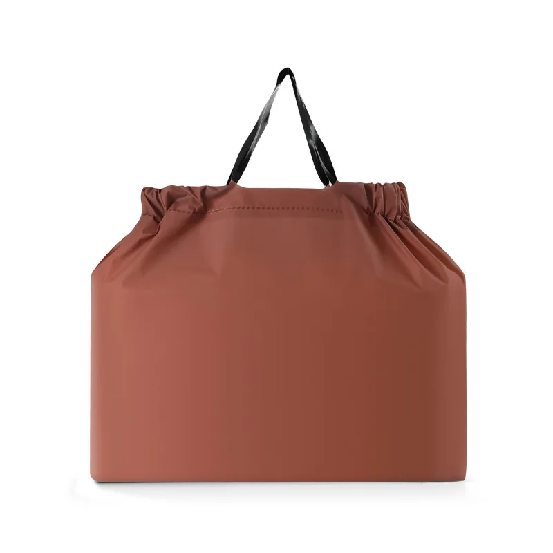 Wholesale Solid Color Plastic Bag With Draw String Pe Stringing Rope